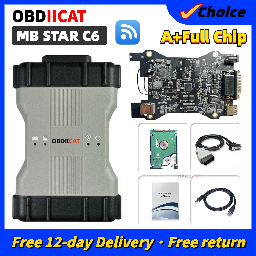 

Горячий MB STAR C6 V2023.06 DoIP MB VCI Wi-Fi Поддержка CAN BUS Обновление онлайн Бесплатное программное обеспечение для MBBENZ Автомобильные диагностические инструменты MB C6 VCI