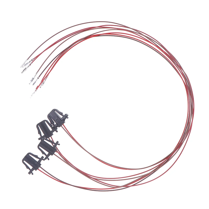 ★▲4PCS Front Back Car Door Light Cable Wires Connector Harness Plug For Golf 5 6 7  MK5 MK6 MK7 T-ROC