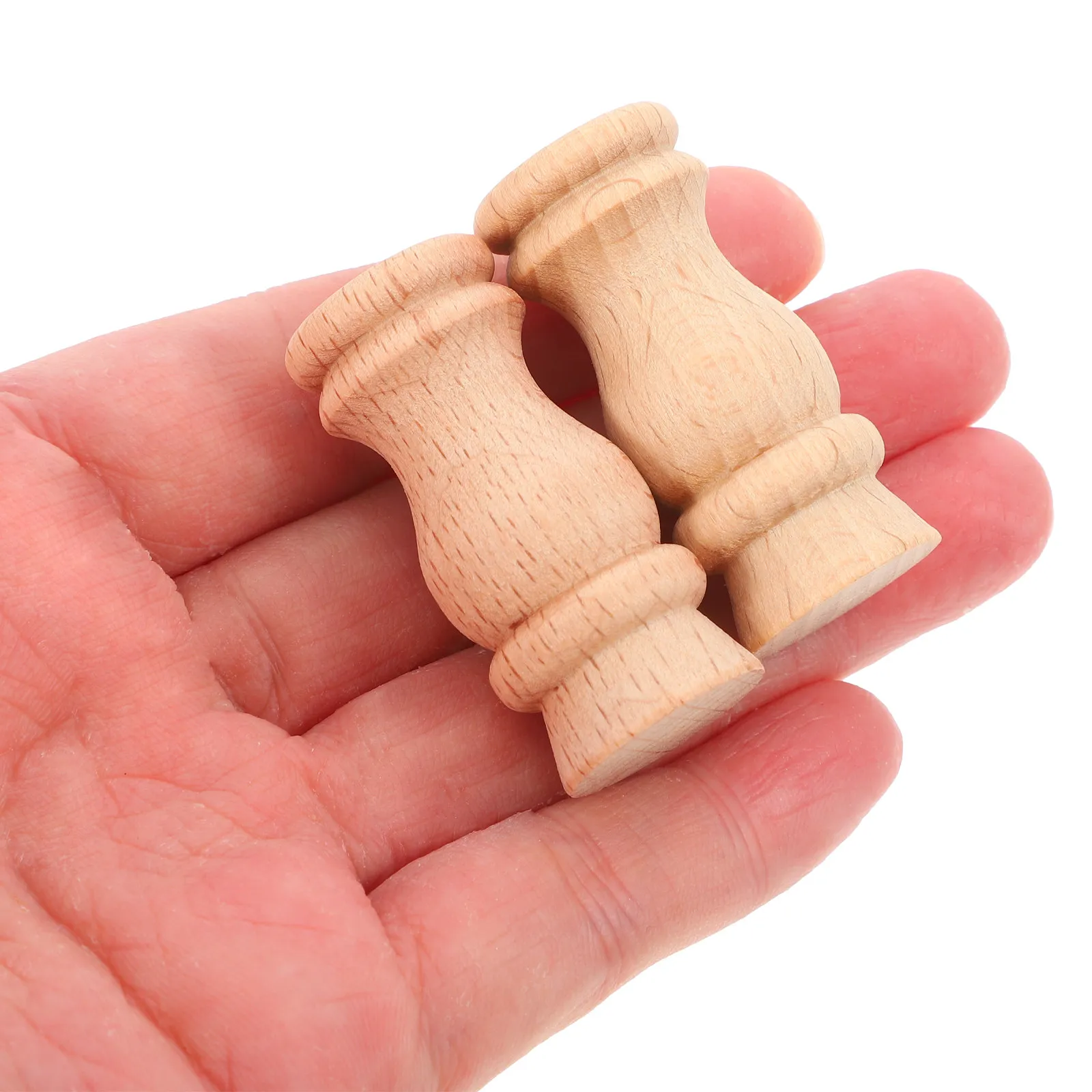 

10Pcs Vintage Wood Spindles Bridge Rail Decorative Balusters for Fireplace Roman Staircase Home Decor Indoor Stairs Spindles