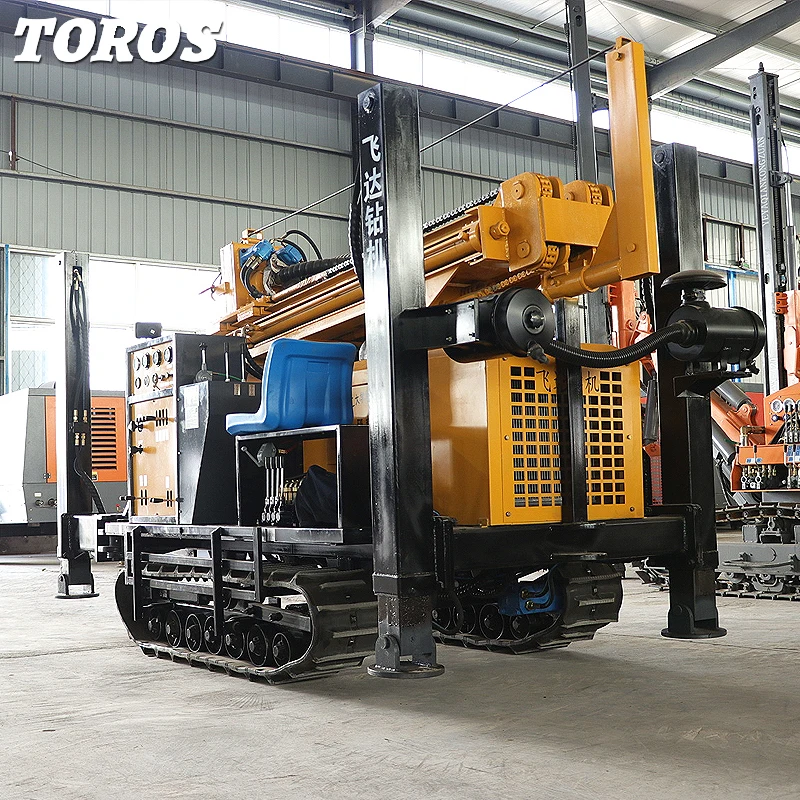 200m 300m Drilling Depth Pneumatic Crawler Drilling Rig For Water Well Drilling Rig Machine Driven By Diesel Engine For Sale