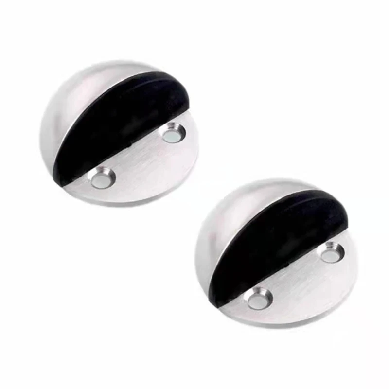 Stainless Steel  door stopper dual catch no punching door bumper  wedge wall Floor door stopper