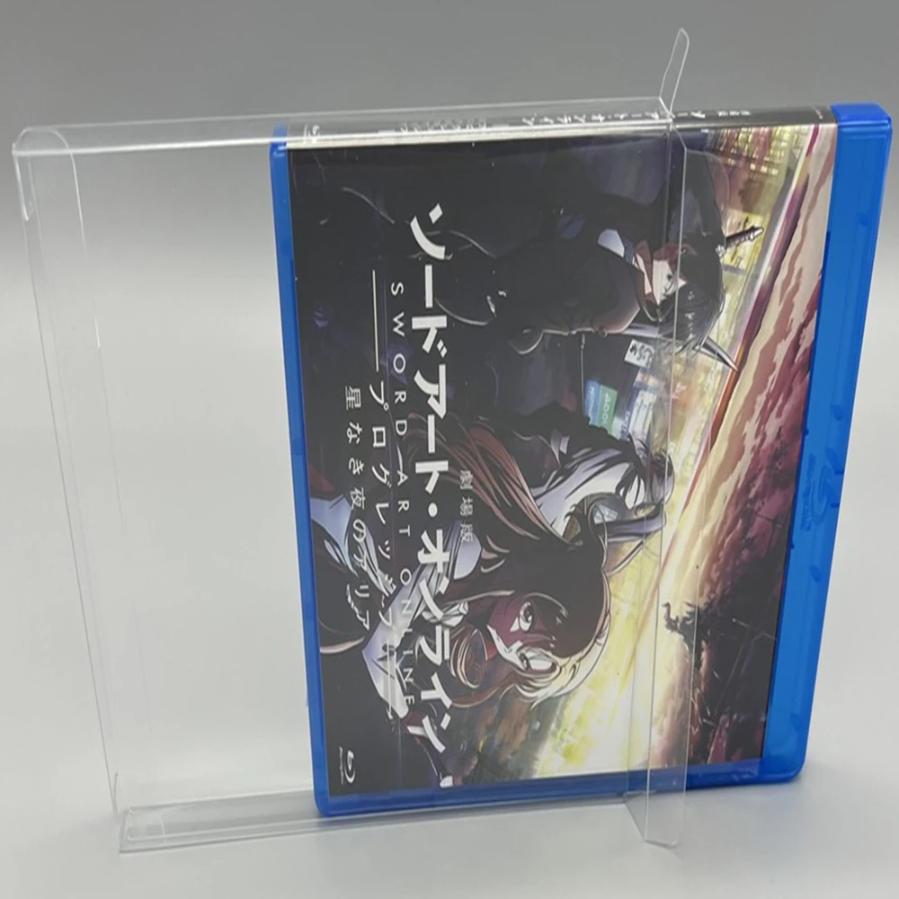 Protector de caja transparente para Sword Art Online, cajas de recogida para juego de disco Blu-ray, estuche de exposición transparente, 10 Uds.