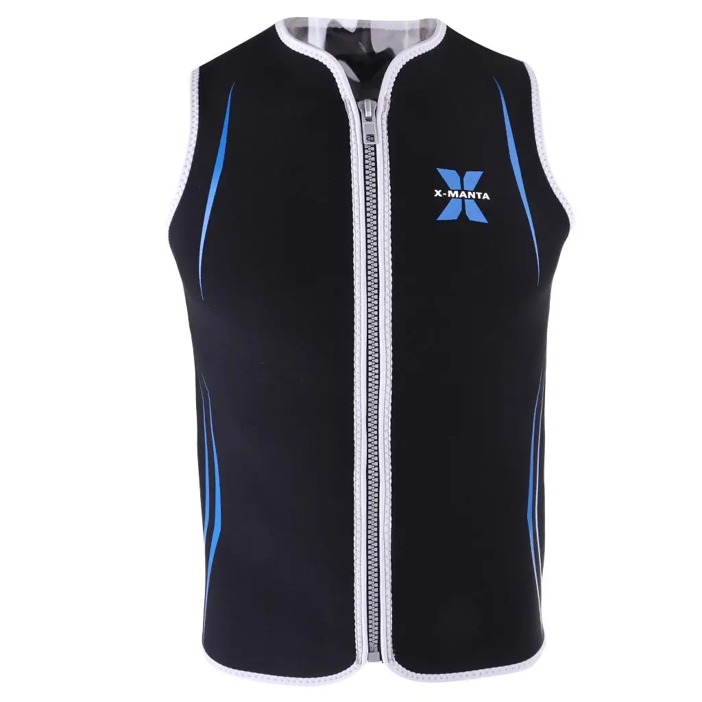 Swimwear Men Sleeveless Wetsuit Top Neoprene Jacket Rash Guard for Diving Surfing Swimming