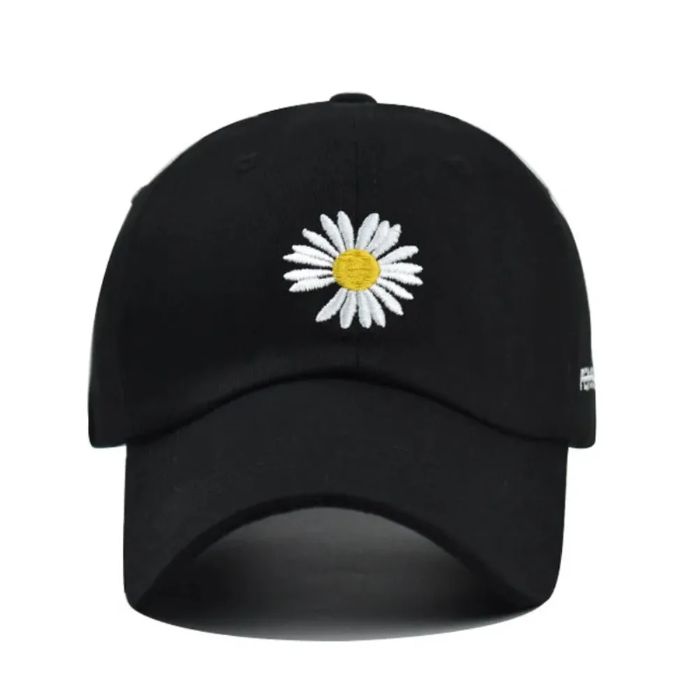 Baseball Cap for Women Men\'s Little Daisy Embroidery Hat Cotton Soft Top Caps Casual Outdoor Sun Shading Embroidered Hats Gorras