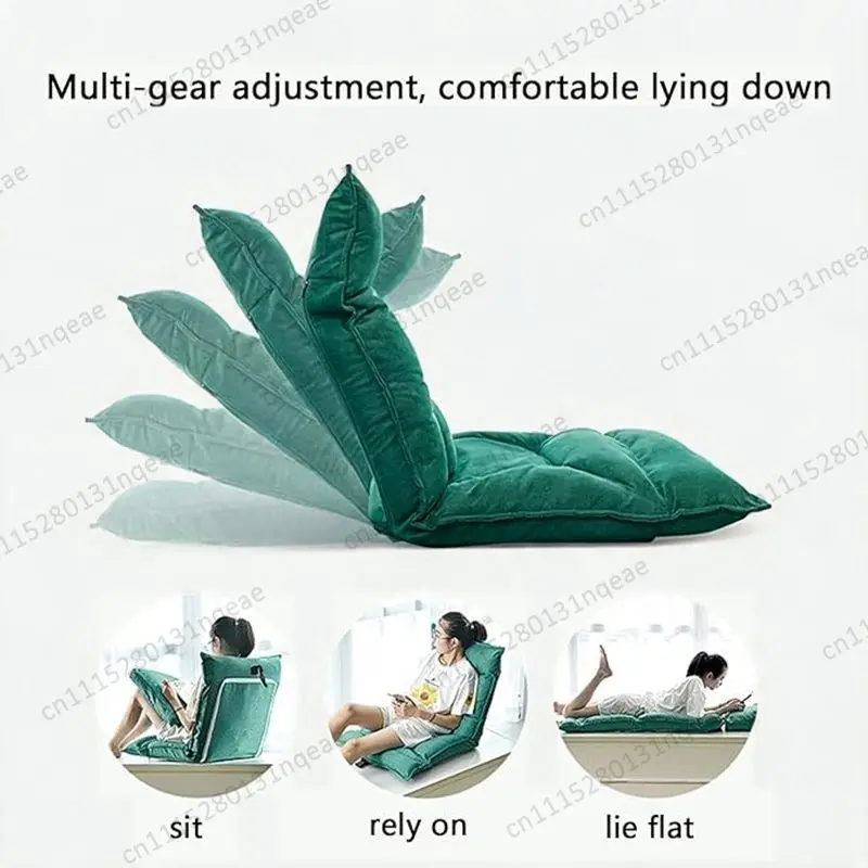 Modern Foldable Bean Bag Sofa Chair Angle Adjustable Floor Recliner Comfortable Relaxing Lazy Sofa
