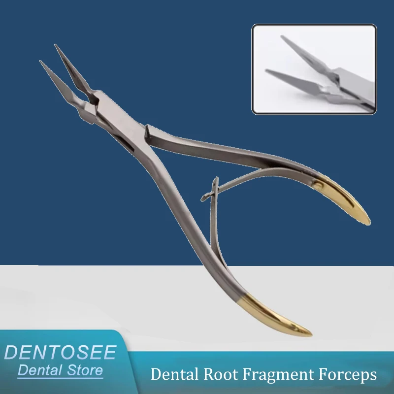 

1Pcs Dental Root Fragment Forceps Tooth Extraction Pliers Curved Maxillary Mandibular Dental Surgical Tool for Dentist