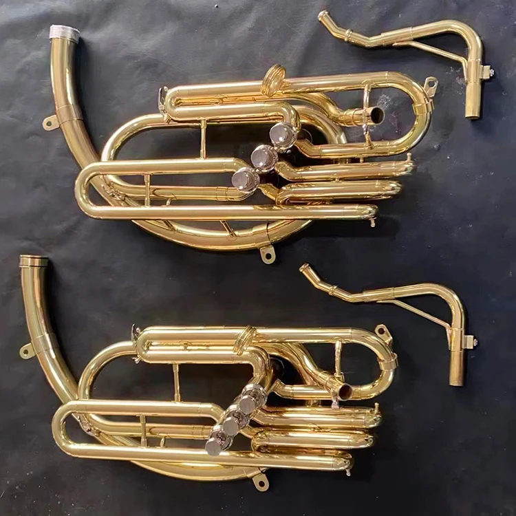 

Hooqu Cheap Lacquer Trumpet Accessory Gold Professional Brass Instrument Yellow Body Section Of Sousaphone Valves