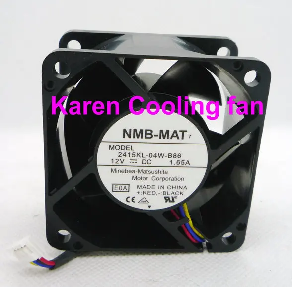 6cm 6038 2415KL-04W-B86 12V 1.65A 4wire Server Fan