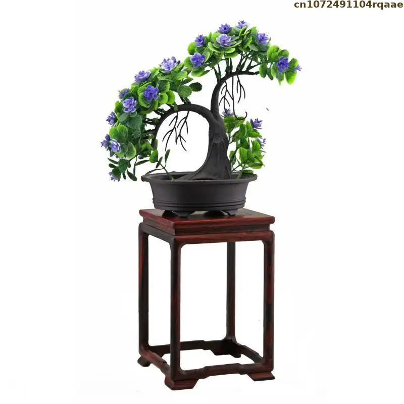 Ebony Stool Base Crafts Standing Flower Base Tea Set Pedestal Figurines Incense Vase Display Stand Bonsai Plant Decorative Shelf