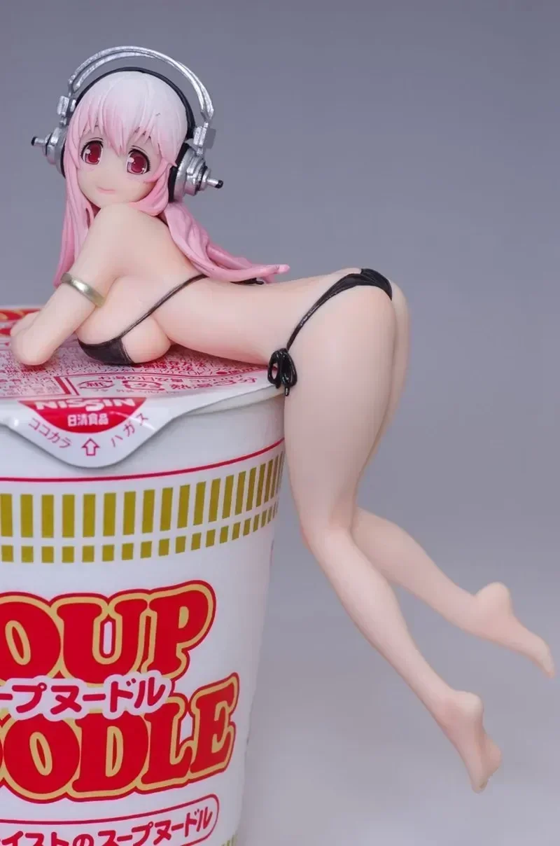 13 cm Supe Sonico Anime Figur Nitro Cartoon Figuren Zweidimensionale Sexy Mädchen PVC Action Figure Nudel Stopper Japanische Puppen