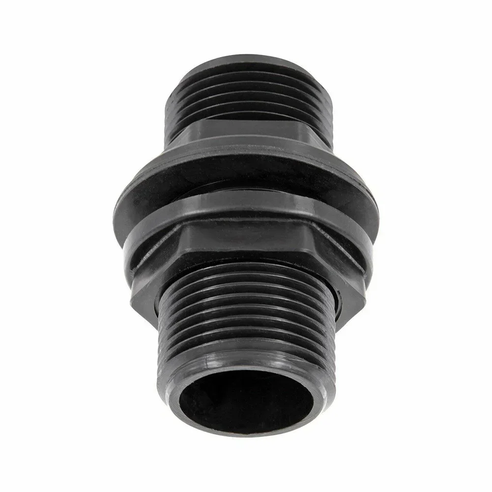 1x PP Tank Bushing Threaded Fitting Flange Connection External Thread IBC Rain Bucket Watering Equipment Connection Fitting