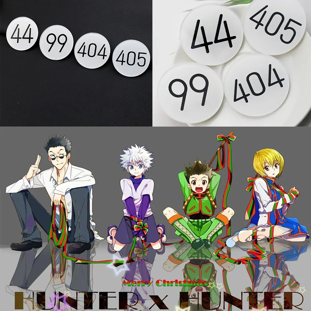 Japan Cartoon Anime Hunter X Hunter Lapel Pin Hunter Exam Badge 99 44 405 404