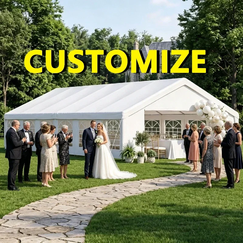 Custom Outdoor A‑Frame Shelter Tent, Stable Frame Structure Marquee, Waterproof Event Tent for Wedding Ceremony, Exhibition