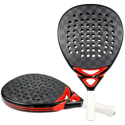 Padel Paddle Tennis Racket High Balance 3K/12K/18K/Kevlar Carbon Fiber Soft EVA Professional Padel Racket for Outdoors Sport