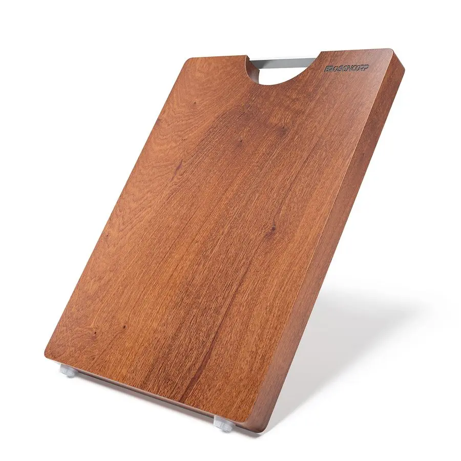 

Solid Sapele Cutting Board One Piece No Glue Non Toxic All Whole Single Wood Butcher Block Thick Hard Wood Heavy Duty Edge Grain