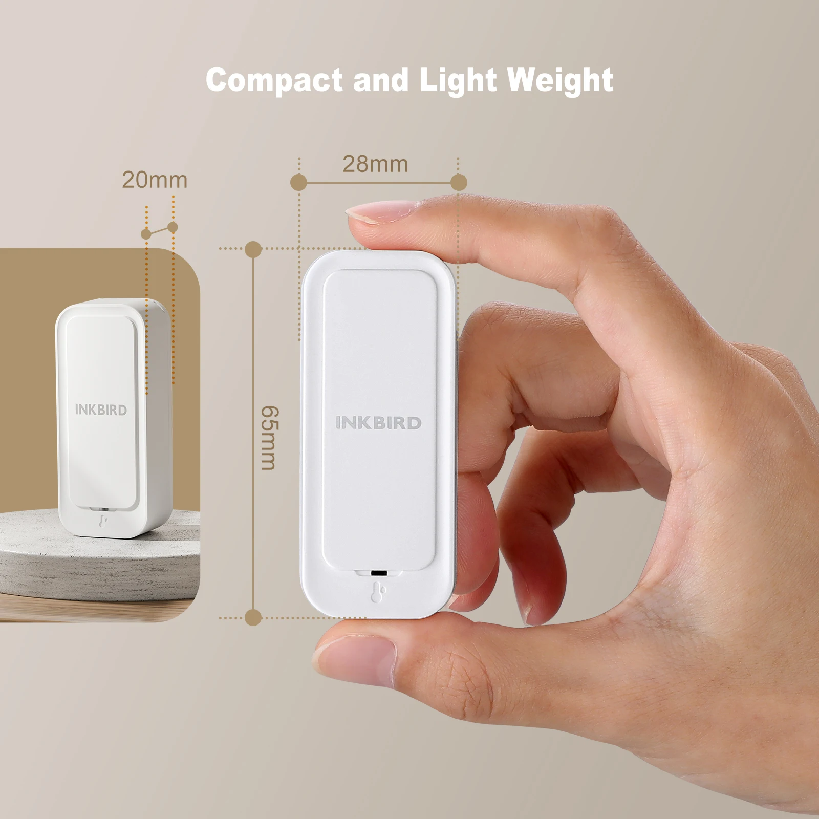 INKBIRD ITH-11-B Wireless Digital Thermometer & Hygrometer for Free APP Humidity Temperature Monitor Indoor Outdoor Smart Sensor