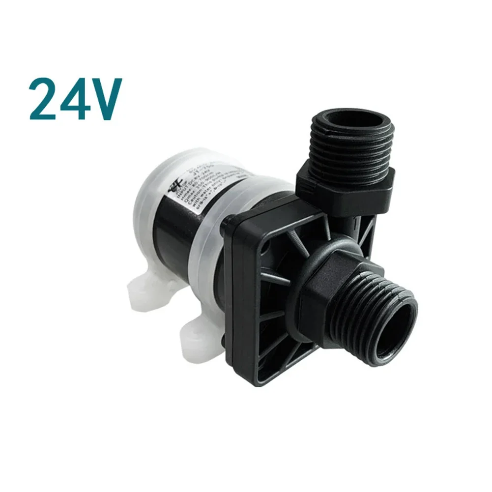 

1pc 12/24V DC Brushless Solar Motor Water Pump DC Pump Vertical Thread Booster Pump Head For Water Heaters Showers Floor Heating