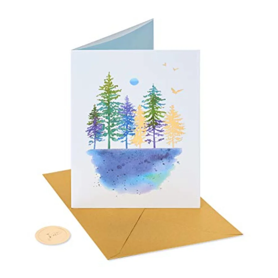 

Blank Card Watercolor Trees