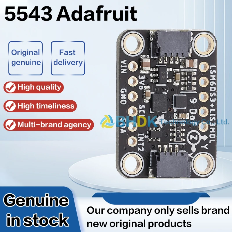 FOR Adafruit 5543 Board LSM6DS3TR-C LIS3MDL 9 DoF IMU Accelerometer Gyro Magnetometer I2C STEMMA QT