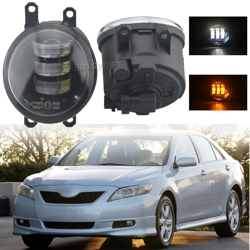 2PCS Fog Light Assembly LED Fog Driving Light H11 12V For Toyota Camry XV40 2007 2008 2009 For Toyota Verso 2009-2018