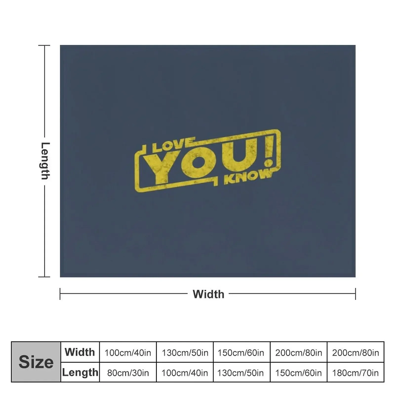 i love you i know movie quote Leia Han Blockbuster Throw Blanket Luxury Designer for babies Blankets