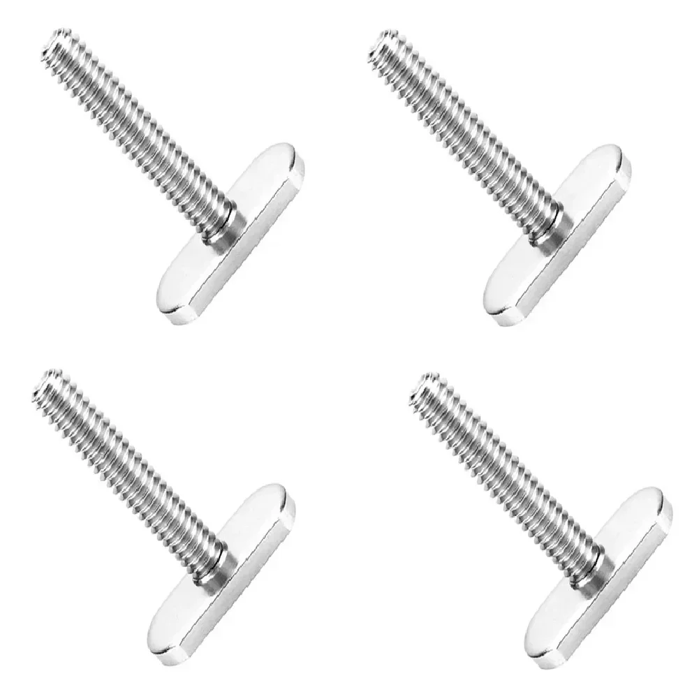 Stainless Steel Kayak Rail/Track Screws Track Nuts T Slot Bolt M6 Rail Mounting System Silver Accessories Stainless Steel Screw