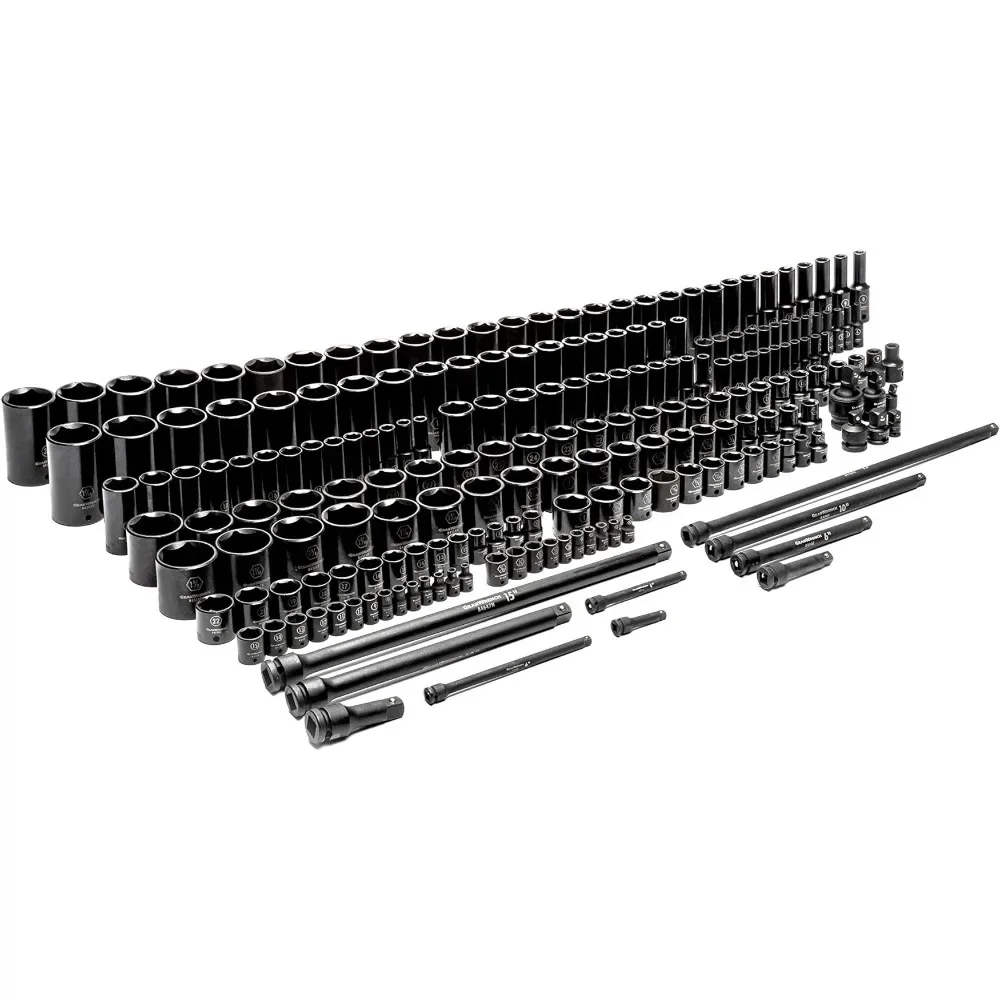 

209 Piece SAE/Metric 1/4", 3/8", & 1/2" Drive Master Impact Socket Set
