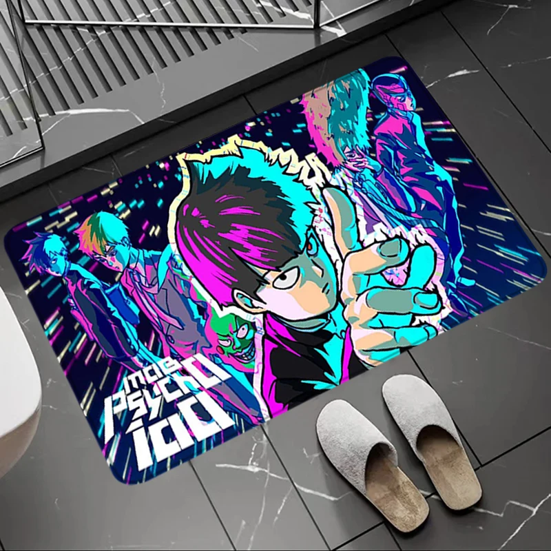 Entrance Doormat Fluffy Carpet Mob Psycho 100 Living Room Rugs Foot Carpets Bathroom Rug Floor Mats Non-slip Hallway Home Decor