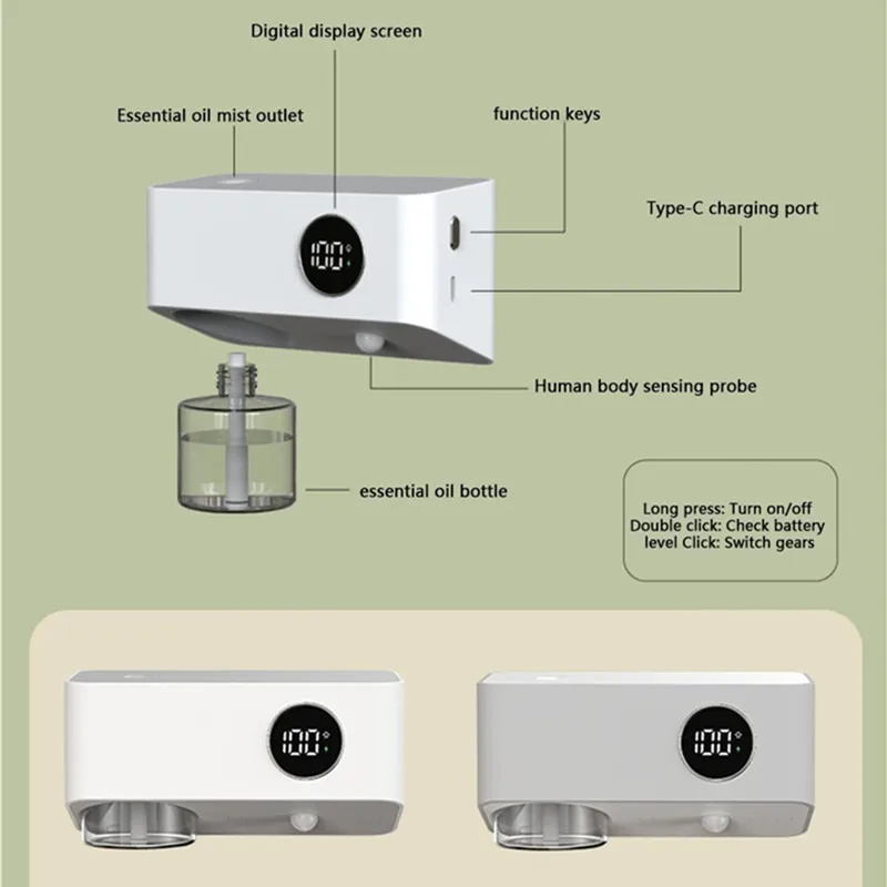 Inteligentna maszyna do aromaterapii indukcyjna naścienna Spray zapachowa dyfuzor olejków eterycznych zapachowa HouseholdHotel Bbathroom