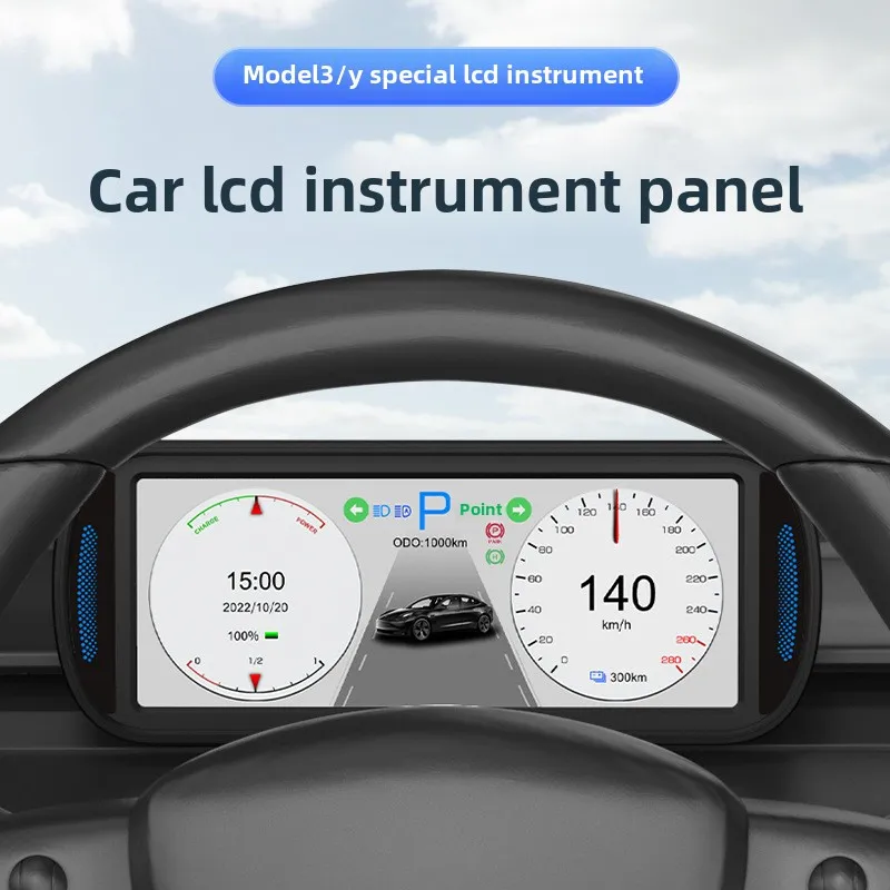6.8 Inch Ultra Mini Dashboard Screen Head up Display Digital Instrument Cluster for model 3/Y