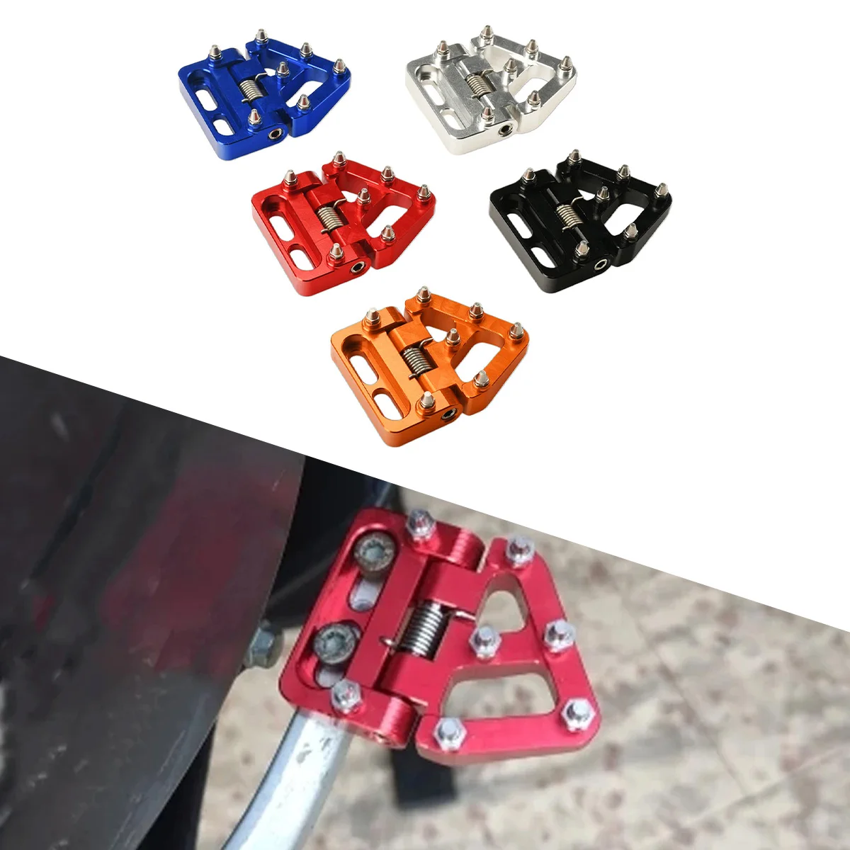 2016 - 2023 For KTM 1290 Super Adventure/R/S/T For Husqvarna 701 ENDURO/SUPERMOTO Foldable Rear Brake Pedal Step Tip Plate