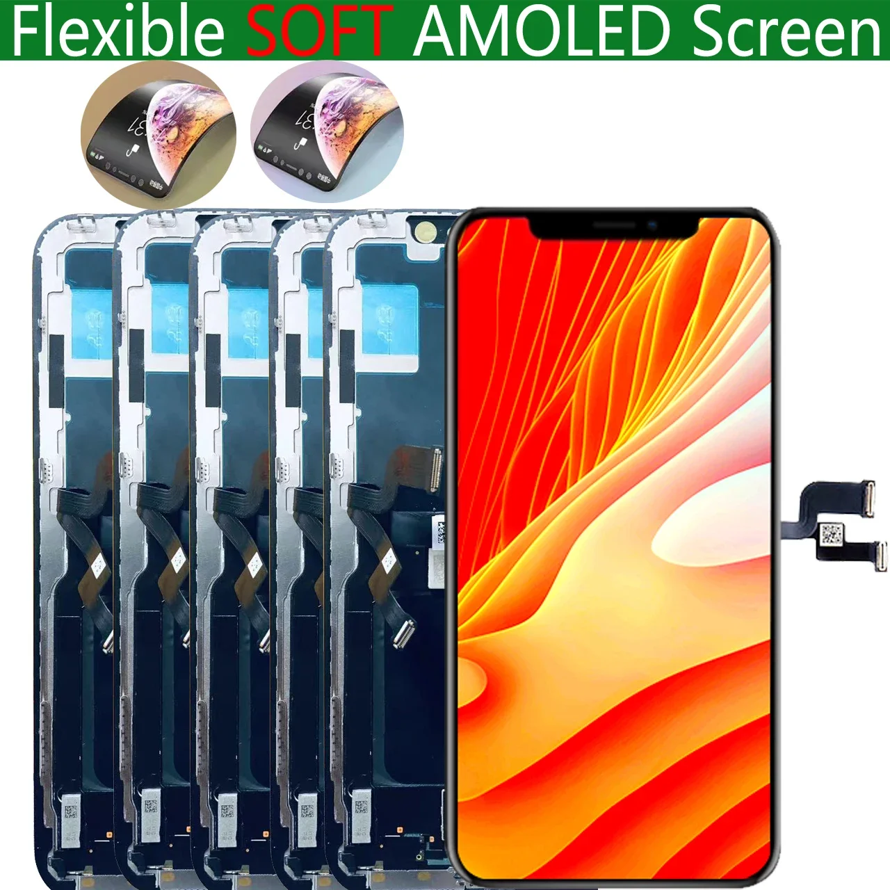 SOFT OLED HuaXing LCD Panel Pantalla Replacent For iPhone X XS MAX 12 13 14 12Promax Display Touch Screen Digitzer