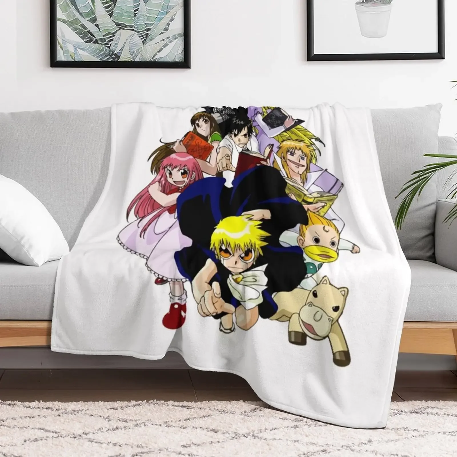 Zatch Bell Characters Classic T-Shirt Throw Blanket Decoratives Vintage warm winter Blankets