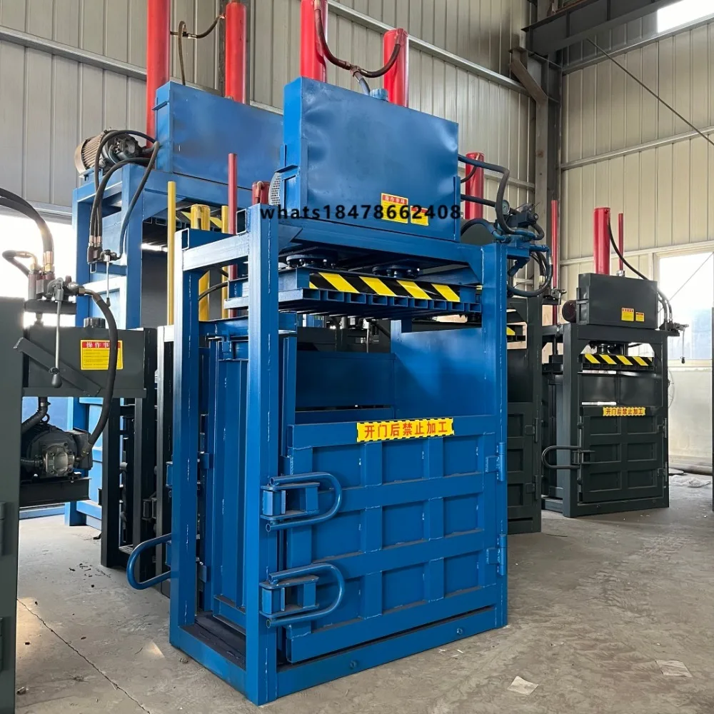 YUZHI Small Cheap Vertical Carton Baler Automatic Hydraulic Baler Plastic Bottle Baler