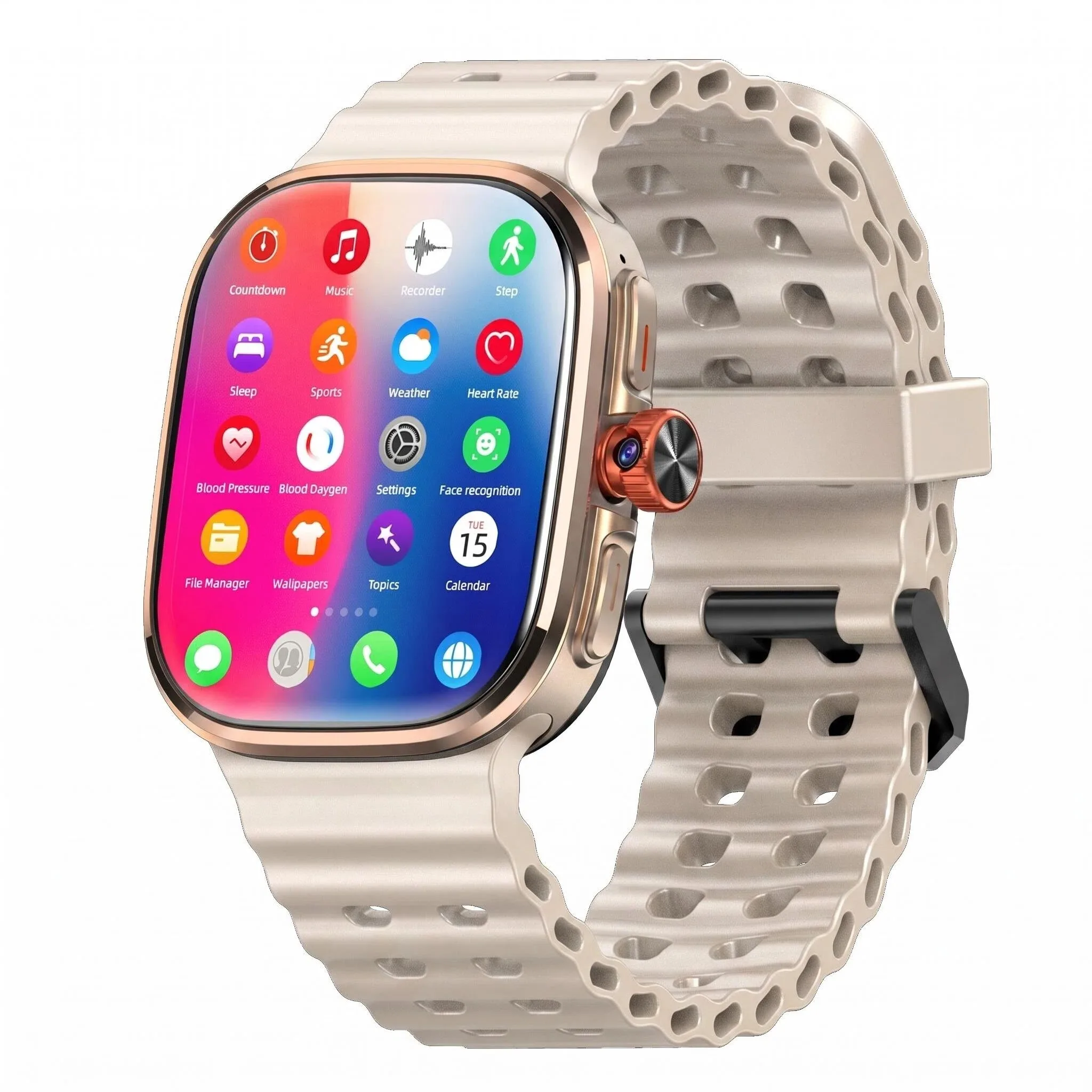 Mini Android Smart Watch with AMOLED Screen & Fingerprint Recognition