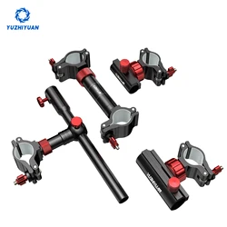 Aluminum alloy fishing accessories, can be rotating gear installation bracket, with adjustable fixture, for fishing