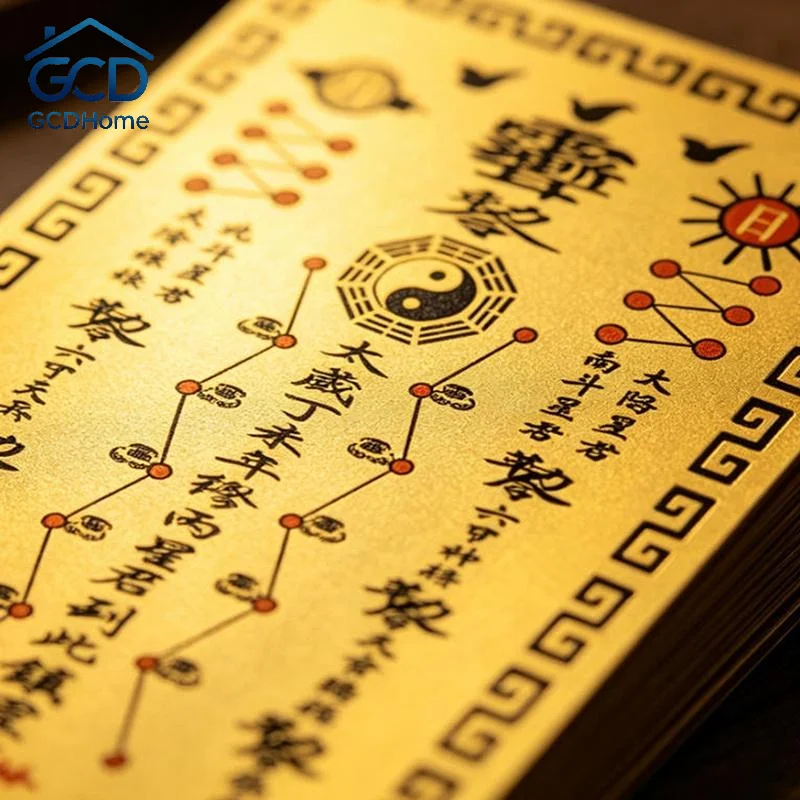 2027 Tai Sui Feng Shui Prayer Gold Card  Spirit Repellent Protection Bring Good Health for Family Member Warm Gift