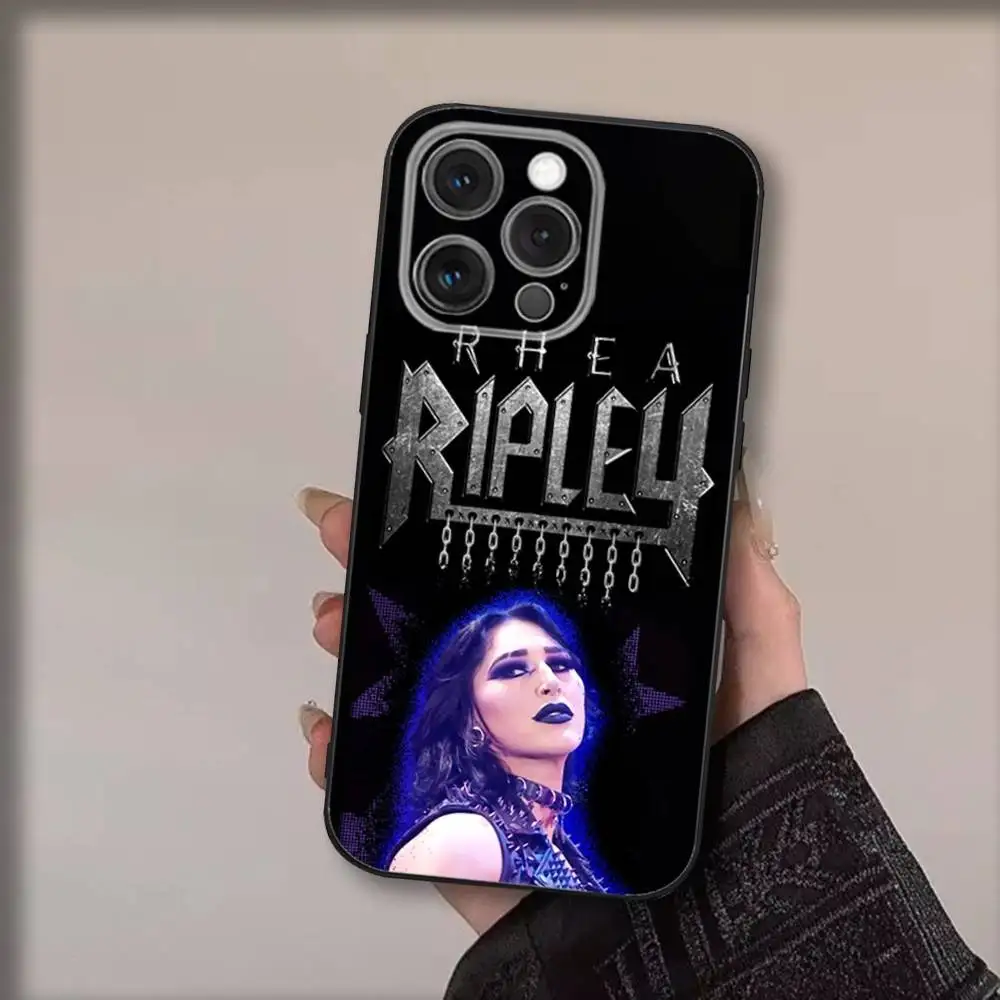 حافظة هاتف R-Rheas R-Ripleys لهاتف iPhone 17,16,15,14,13,12,11,Pro,Max,Plus,Air,X,XS,XR,SE,8,7,Mini,Soft Black Funda