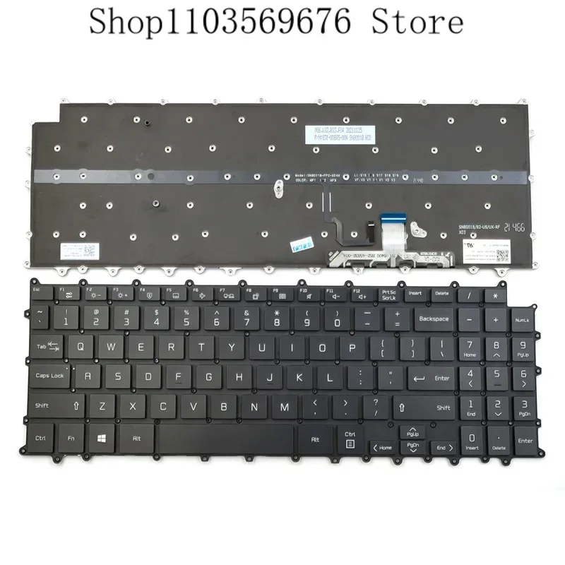 

New For LG Gram 16Z90P 16ZD90P 16Z90PD 16Z90PC Laptop Keyboard US Black With Backlit