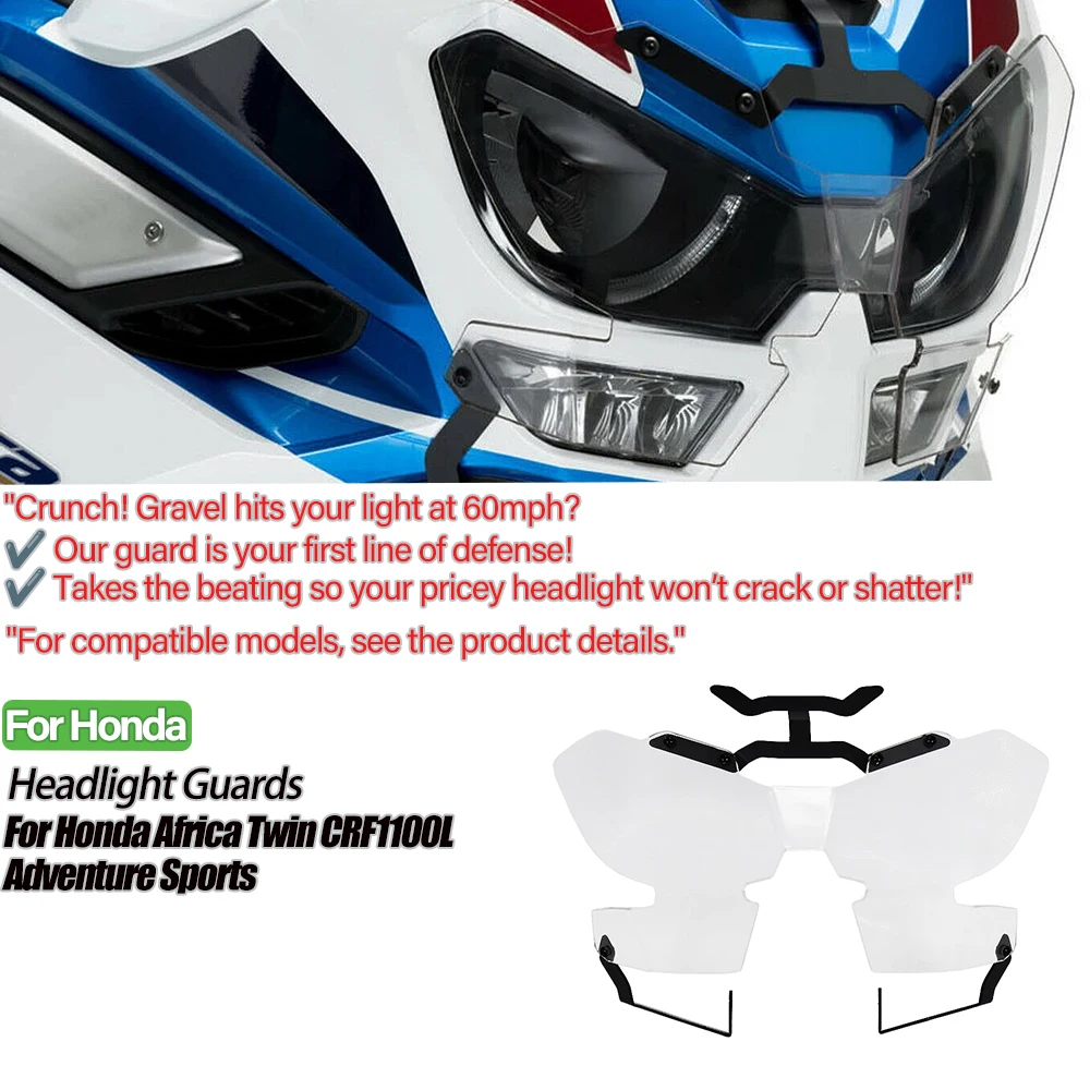 

Мотоцикл для Honda Africa Twin CRF1100L CRF 1100, приключенческая спортивная фара, защитная крышка, защитная решетка