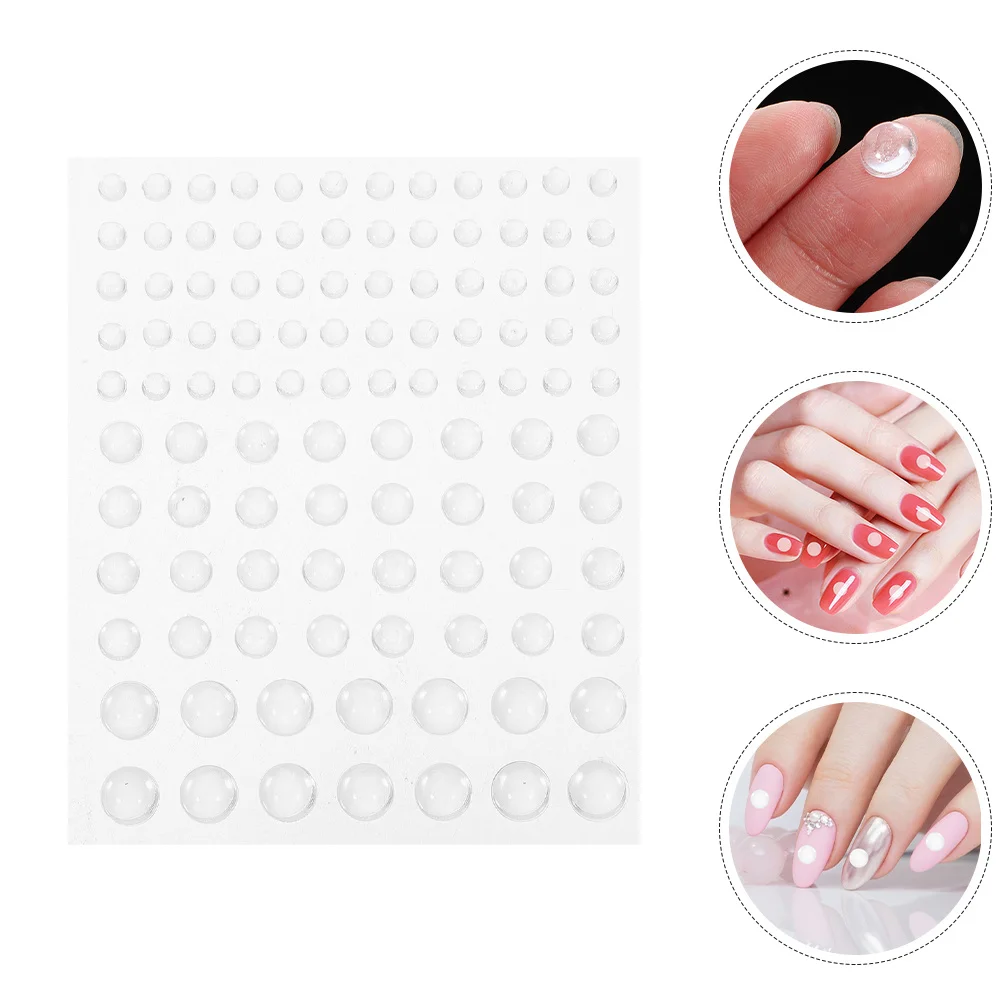 

4 Sheets Clear Acrylic Dewdrop Water Droplets Stickers Transparent Scrapbook Embellishment Card Making Decor Clear Dewdrop