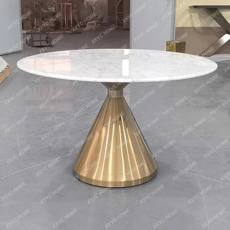 

Современный обеденный стол из мрамора в стиле лёгкой роскоши TT-Modern