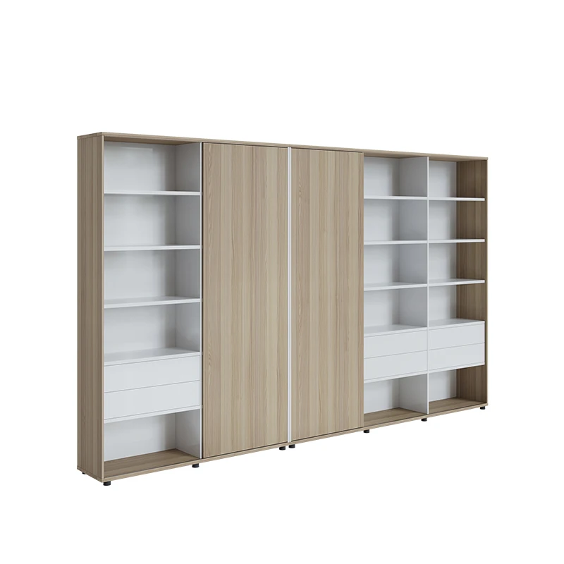 

Custom Modern Square Wall Shelf for Living Room Bookcases with Wooden Taste Home Office Furniture Cabinet