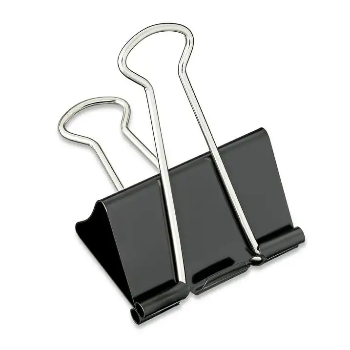 (2 pack) Pen+Gear Large Metal Binder Clips, Black, 4 Count