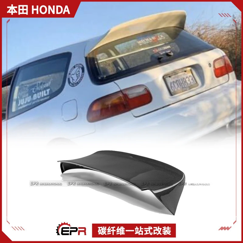 Suitable for Honda Civic EG 92-95 OSK Carbon Fiber Roof Spoiler Fixed Wing Modification Replacement view 2