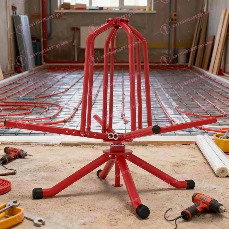Floor Heating Pipe Retractor Coil Geothermal Plate Floor Heating Pipe Shelf Bracket Underfloor Heating Pipe Laying Tool