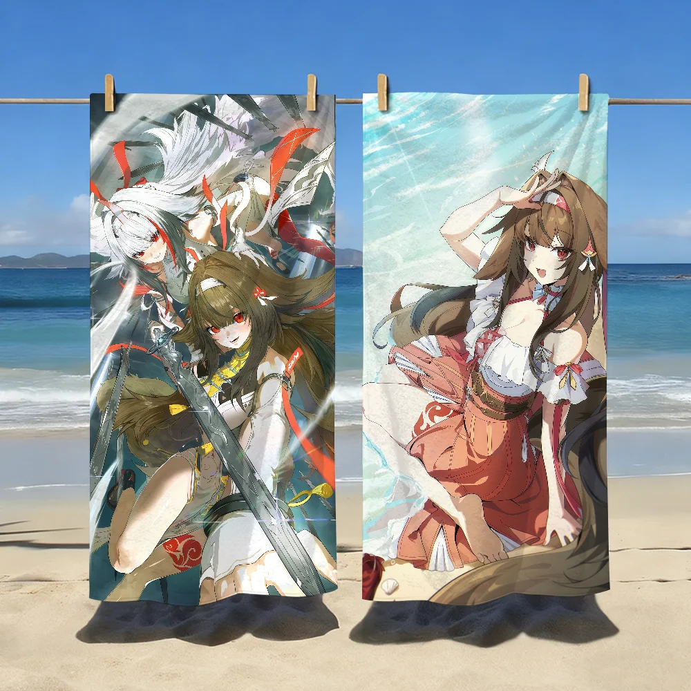 Ye Shunguang  Game ZZZ Towel Sports Quick Dry Travel Camping Gear Sandproof Soft Light Large Beach Towel