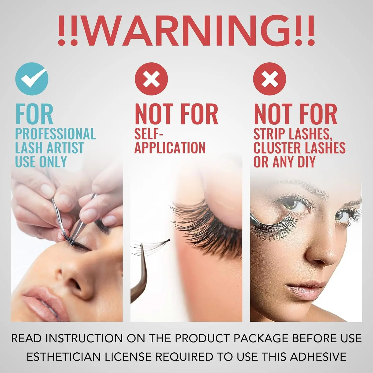 골리 5개입 1초 건조 속눈썹 접착제 래쉬 본더 15ml 저취 인조 속눈썹 접착제 방수 아이래쉬 화장 도구 메이크업