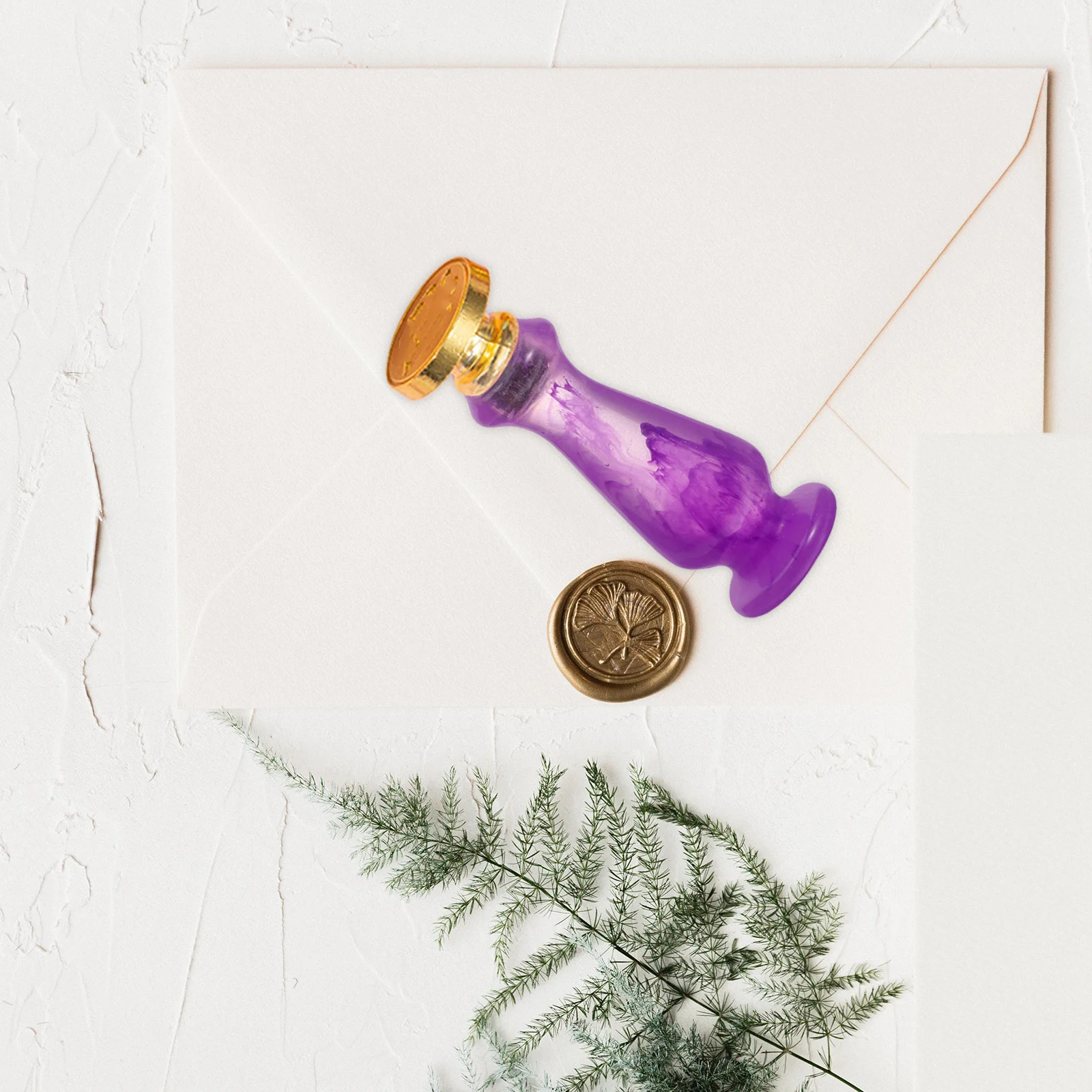 

Resin Replacement Wax Seal Handle Classic Style Portable Comfortable Seal Stamper for Envelope Wedding