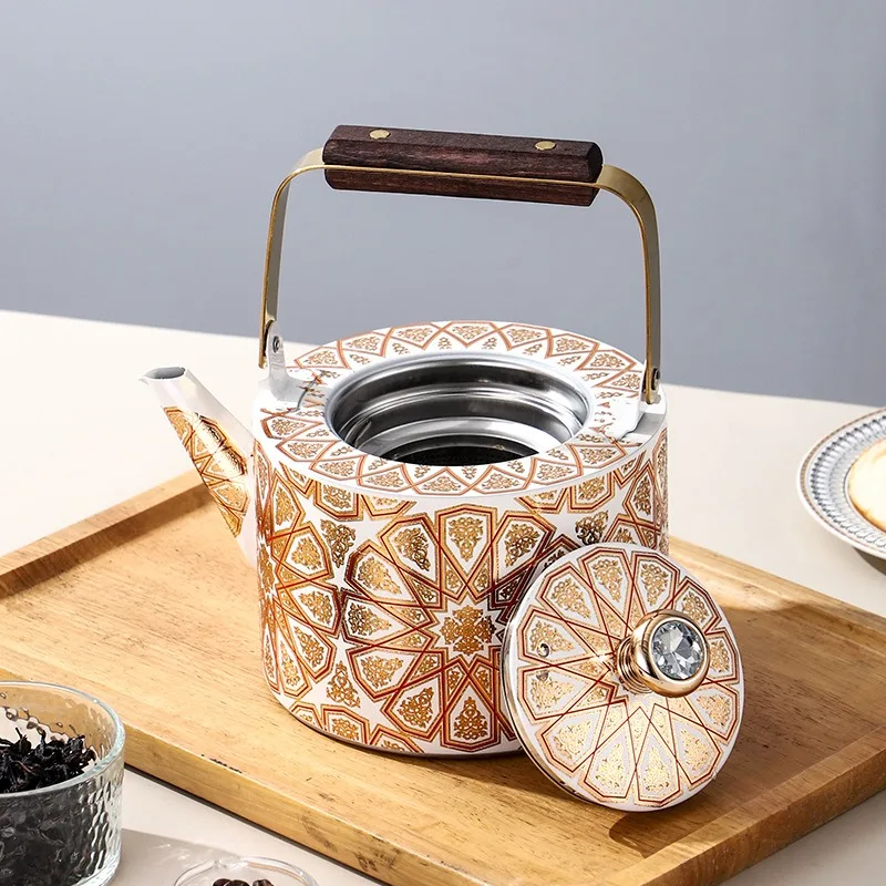 Decal craft tea kettle, stainless steel kettle